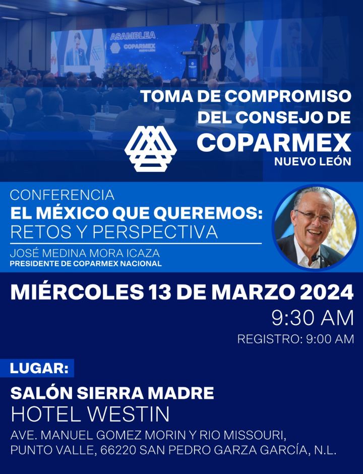 Toma de compromiso del consejo de Coparmex Nuevo León 2024 - Coparmex