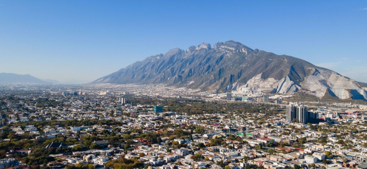 Mountains stand tall in the skies