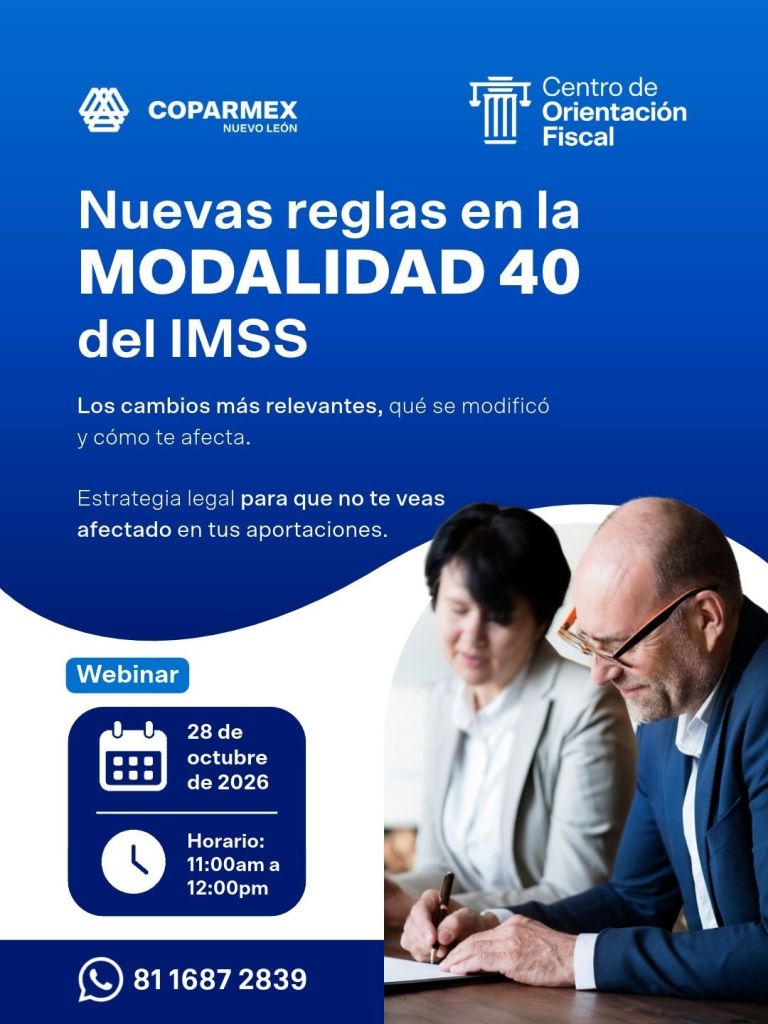 Nuevas reglas en la modalidad 40 del IMSS